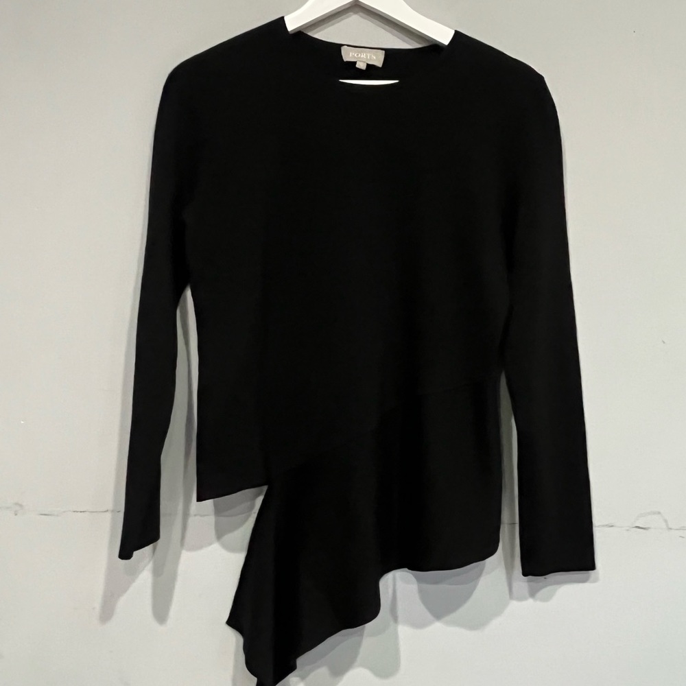 Ports 1961 asymmetrical‎ long sleeve sweater